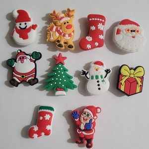 10 pcs. CHRISTMAS SHOE CHARMS